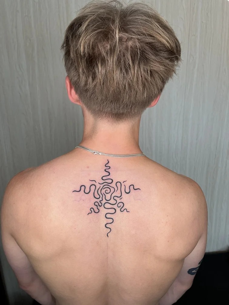 Abstract Blackwork tattoos — Canggu Bali