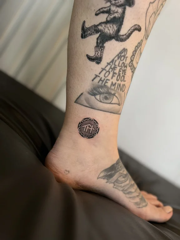 mandala blackwork deity dotwork moon spiritual sacred geometry sun tattoo Canggu Bali