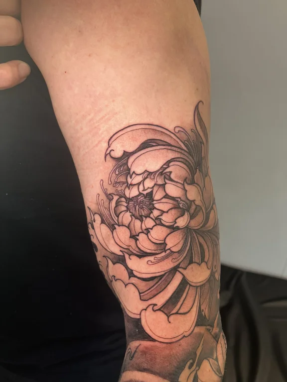 Floral Dotwork tattoos — Canggu Bali