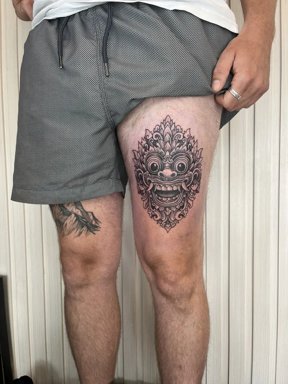 Skull Dotwork tattoos — Canggu Bali