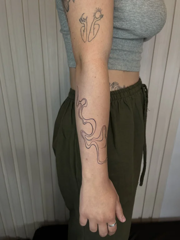 Abstract Fine Line tattoos — Canggu Bali