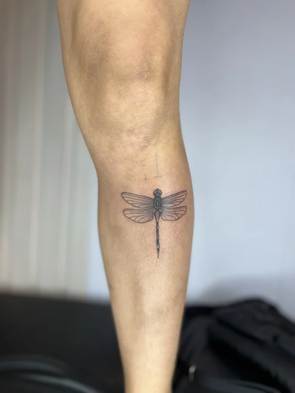 nature minimalist butterfly soft shading minimal fine line black grey elegant tattoo Canggu Bali