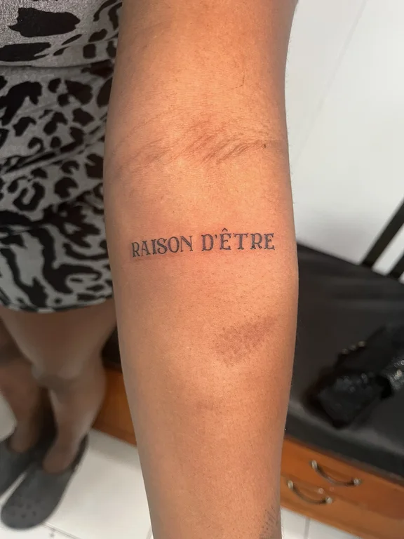 lettering fine line deity bold line elegant thin line fire spiritual tattoo Canggu Bali