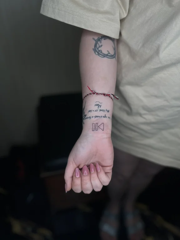 lettering fine line hand bold line horror minimal thin line dark tattoo Canggu Bali