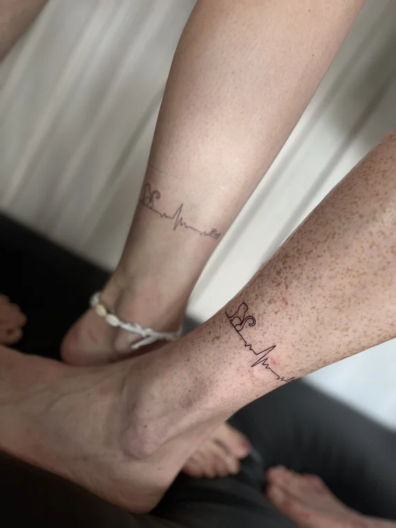 lettering fine line hand bold line minimal elegant spiritual thin line tattoo Canggu Bali