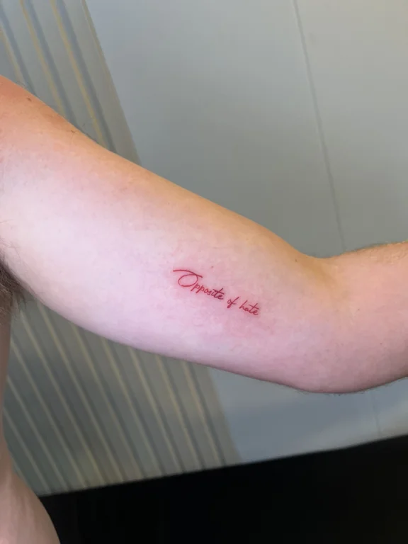 lettering fine line man bold line cloud minimal soft shading thin line tattoo Canggu Bali