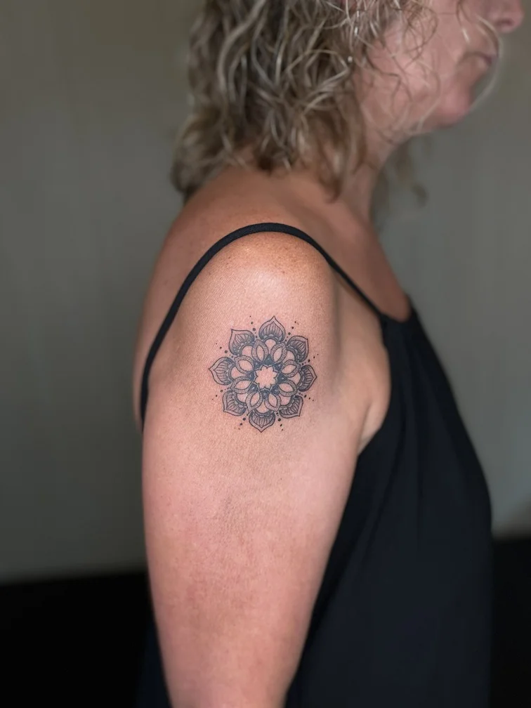 Mandala Fine Line tattoos — Canggu Bali