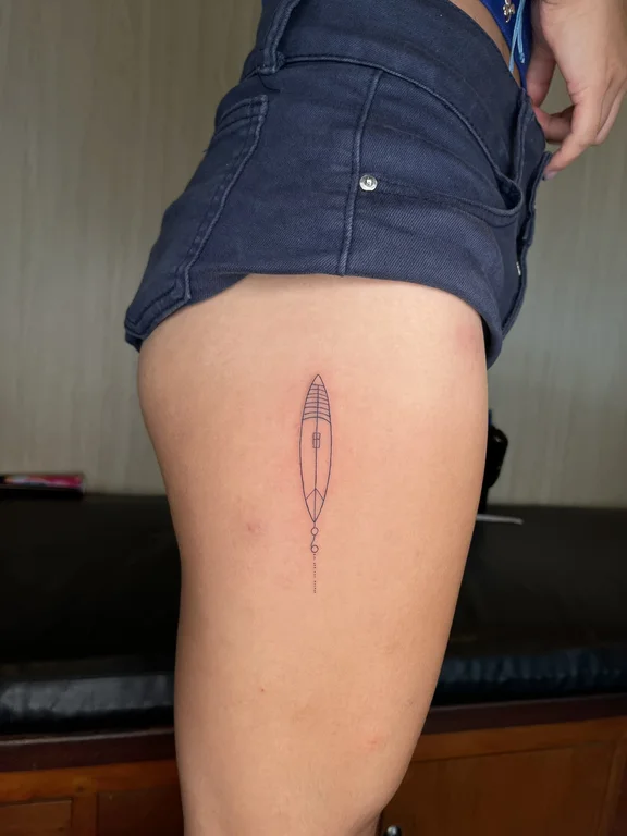 geometric fine line woman dotwork minimal bold line thin line spiritual tattoo Canggu Bali