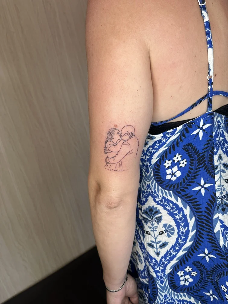fineline line finework romance love woman hand tattoo elegant tattoo canggu bali