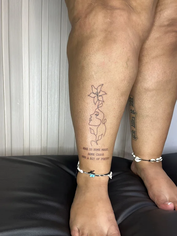 religious fine line deity linework spiritual mystical sun dotwork tattoo Canggu Bali