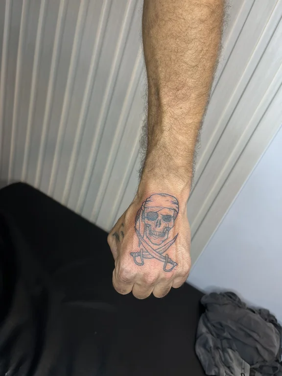 Skull Fine Line tattoos — Canggu Bali