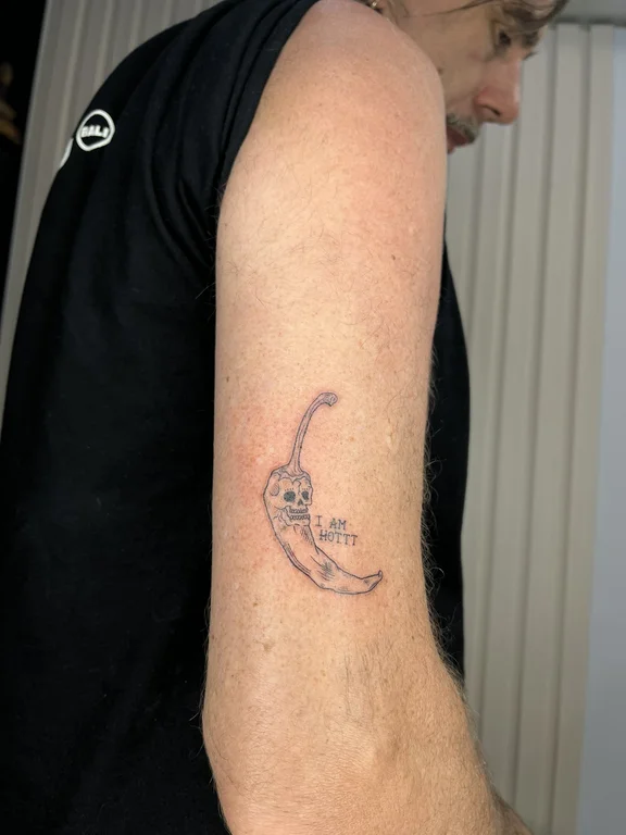 animal minimalist snake fine line moon minimal wave dotwork tattoo Canggu Bali