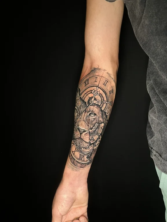 mandala linework deity dotwork moon sacred geometry black grey spiritual tattoo Canggu Bali