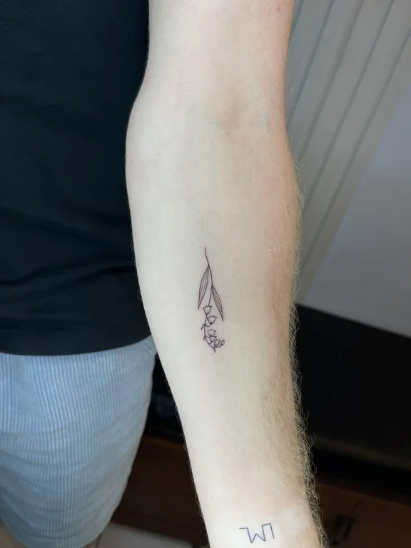 abstract minimalist deity fine line minimal cloud dotwork linework tattoo Canggu Bali
