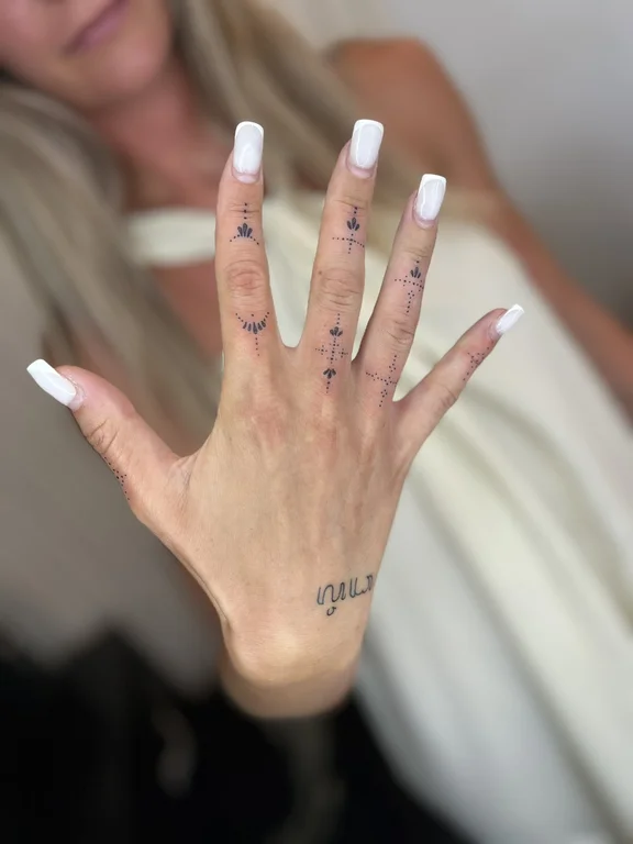 lettering minimalist hand fine line elegant minimal bold line thin line tattoo Canggu Bali