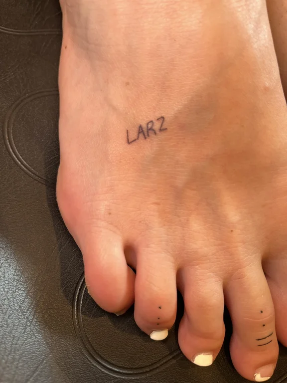 lettering minimalist hand fine line minimal bold line soft shading thin line 1 tattoo Canggu Bali
