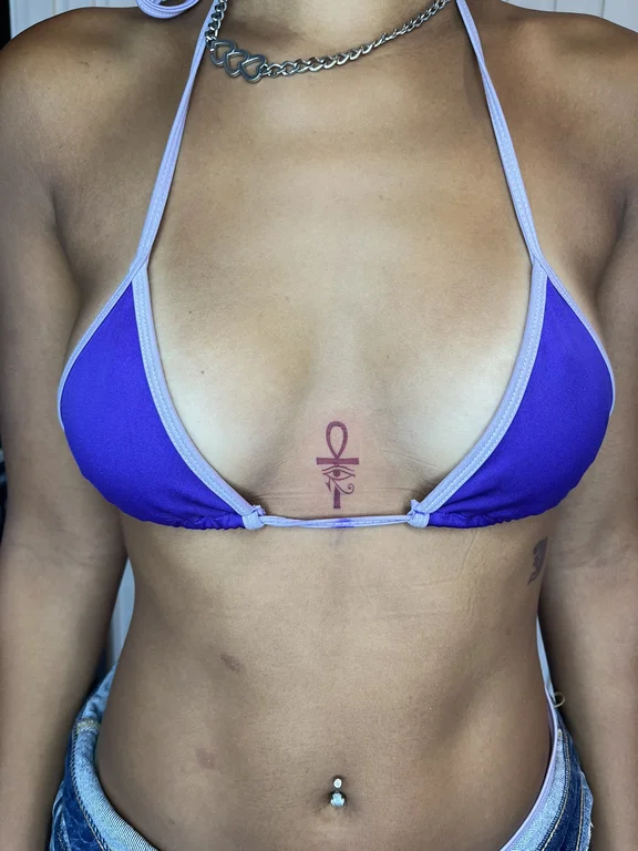 symbol fine line woman bold line sun thin line colorful deity tattoo Canggu Bali
