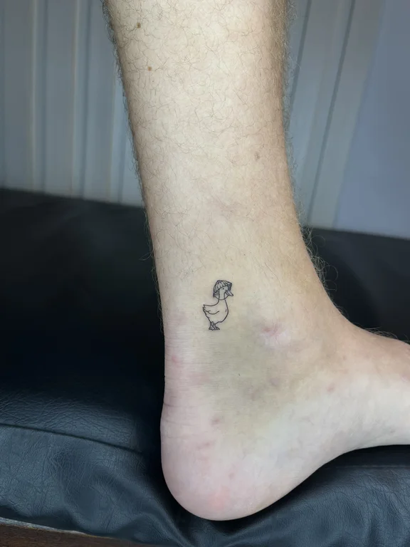 portrait minimalist man fine line minimal soft shading moon cloud tattoo Canggu Bali