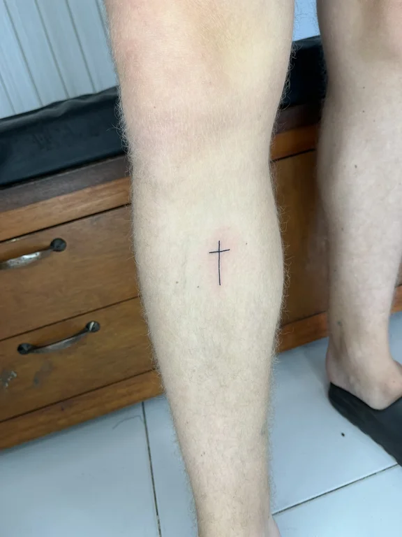 religious minimalist man fine line minimal thin line spiritual soft shading tattoo Canggu Bali