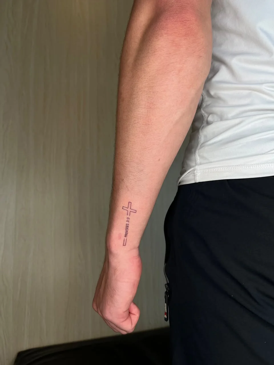 man hand christian religious fine line line work line tattoo canggu bali