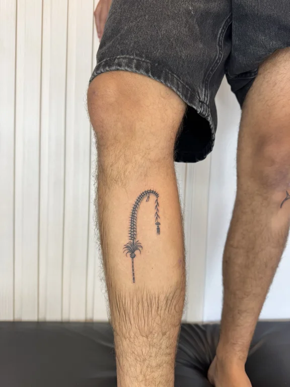 religious minimalist snake fine line minimal bold line wave thin line tattoo Canggu Bali