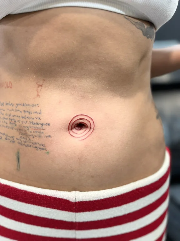 symbol minimalist eye fine line minimal bold line sun moon tattoo Canggu Bali