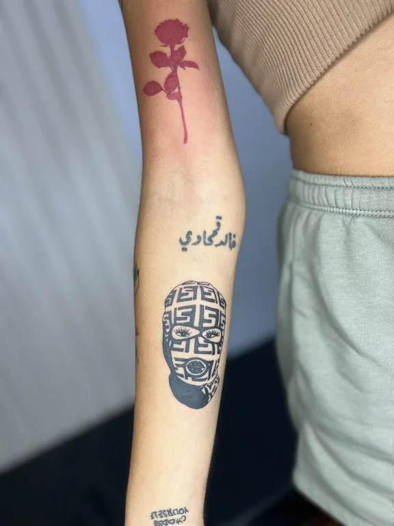 abstract new school hand bold line spiritual horror mystical elegant tattoo Canggu Bali