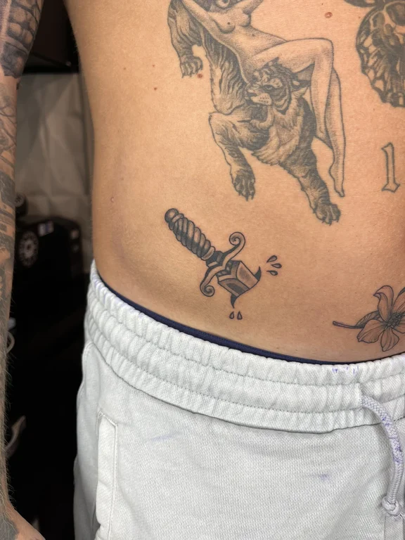 animal new school deity dotwork spiritual fine line linework black grey tattoo Canggu Bali