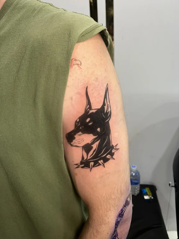 animal new school demon black grey dark linework heavy shading soft shading tattoo Canggu Bali