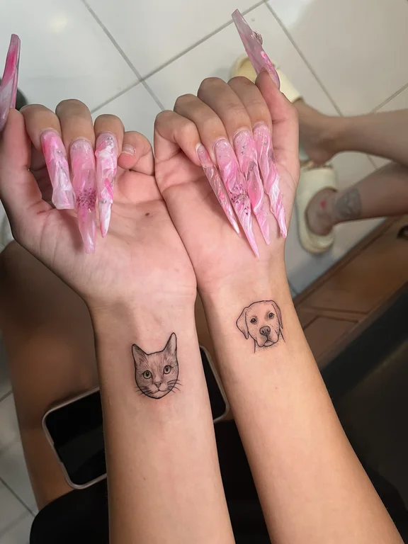 animal new school hand soft shading horror mystical spiritual elegant tattoo Canggu Bali
