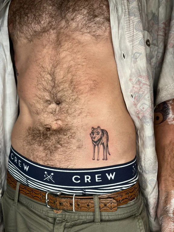 animal new school lion bold line cloud man linework fine line tattoo Canggu Bali