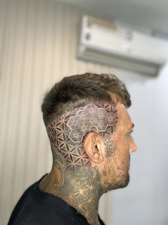 Geometric New School tattoos — Canggu Bali