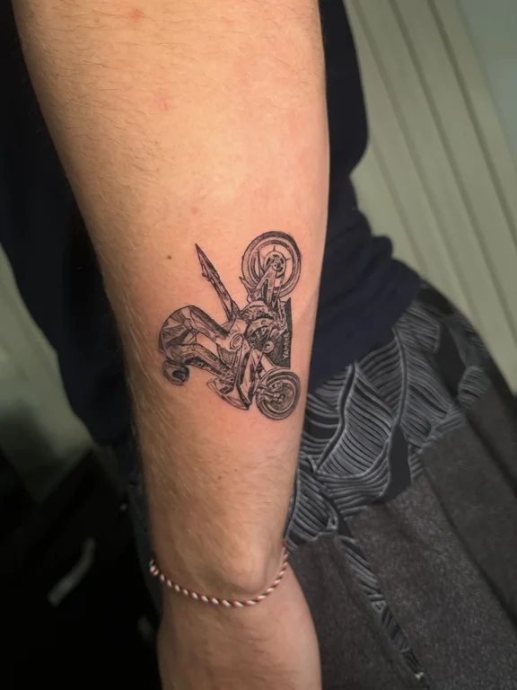 mythology new school snake linework cloud black grey deity angel tattoo Canggu Bali