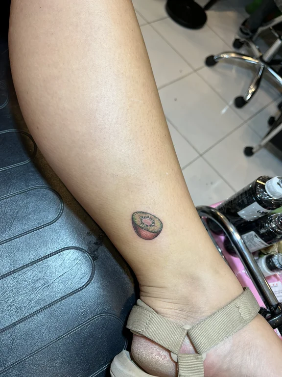 symbol new school rose soft shading moon minimal woman fine line tattoo Canggu Bali