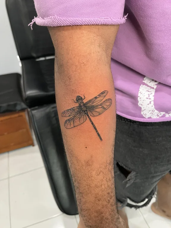 nature realism man soft shading elegant black grey heavy shading fine line tattoo Canggu Bali