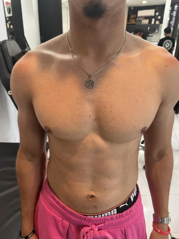 symbol realism man fine line sun soft shading black grey dotwork tattoo Canggu Bali