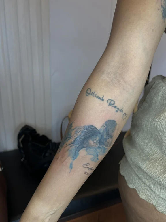 animal watercolor dragon soft shading cloud wave mystical elegant tattoo Canggu Bali