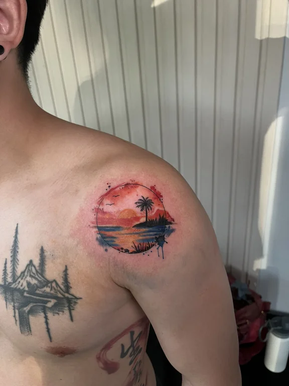 Nature Watercolor tattoos — Canggu Bali